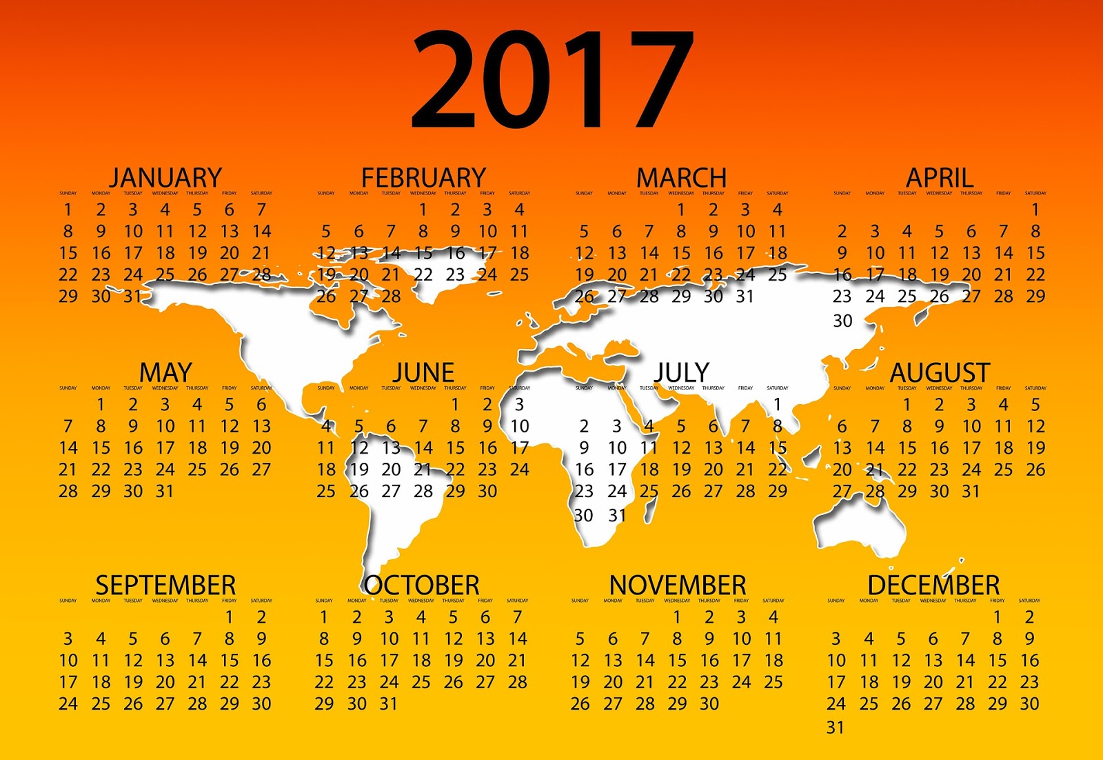 Happy New Year 2017 Calendar Happy New Year 2017 Calendar